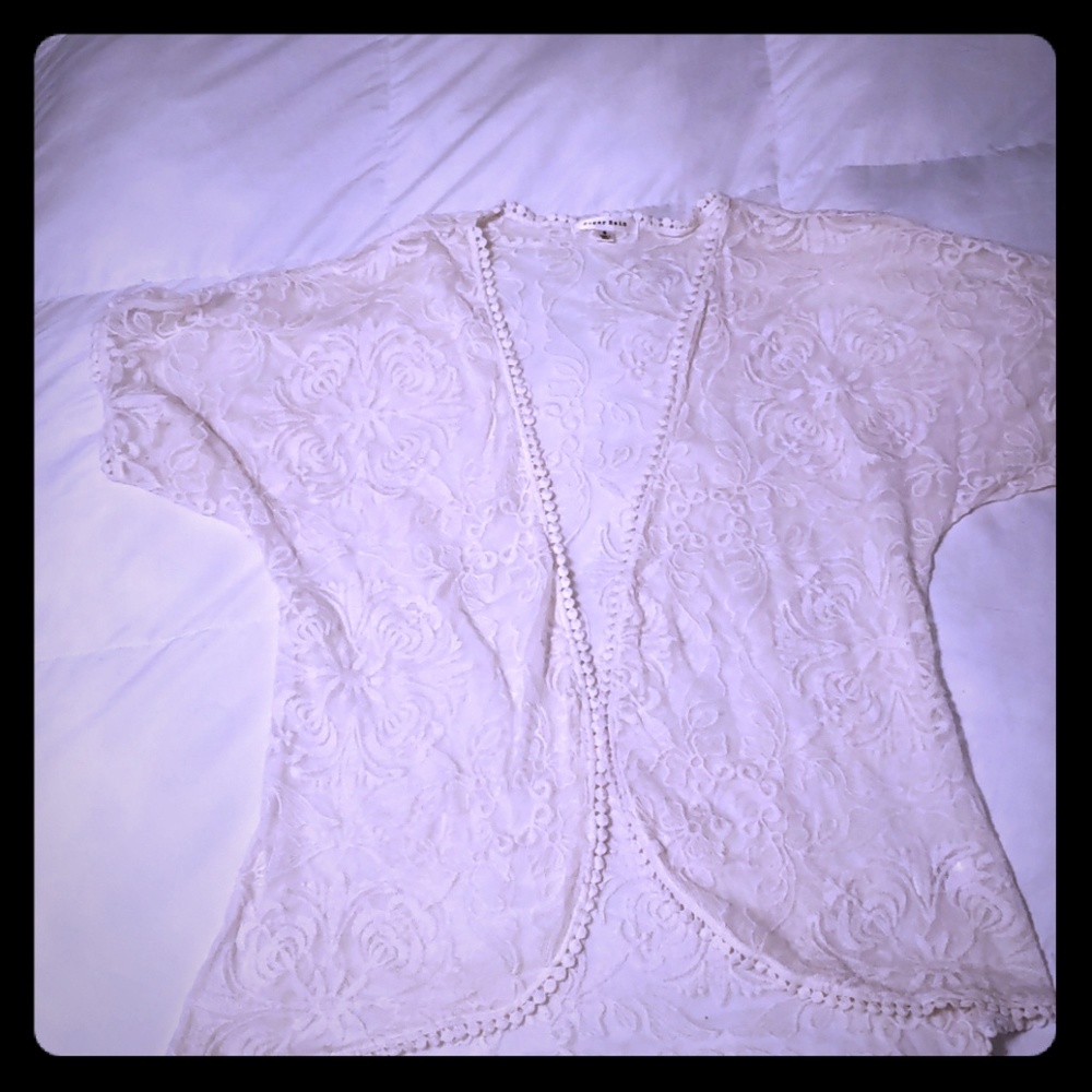 Cream color, Sugar Rain brand , lace kimono